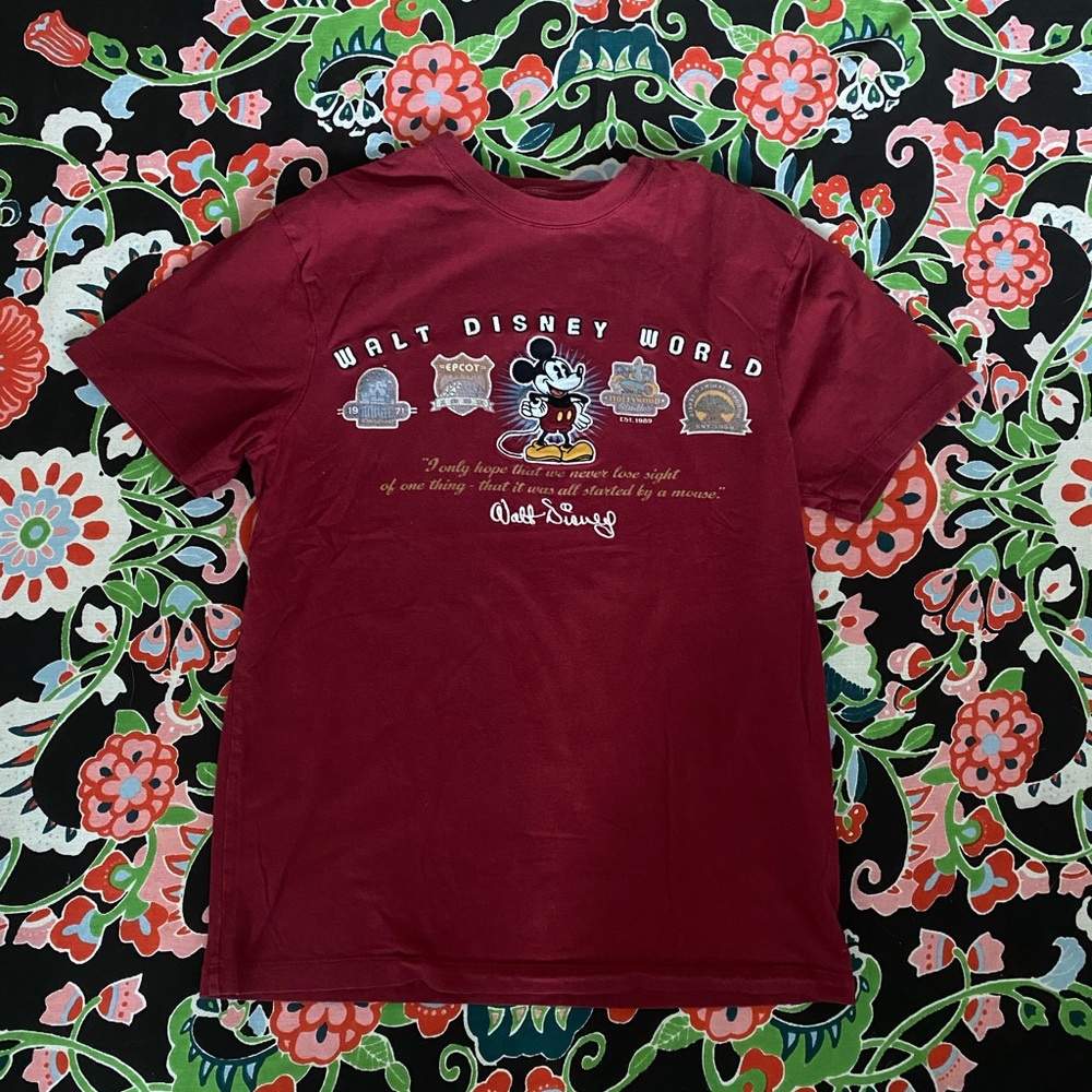Disney Parks Maroon T-Shirt
